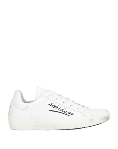 Archivio,22 Woman Sneakers White Size 10 Soft Leather In Multi
