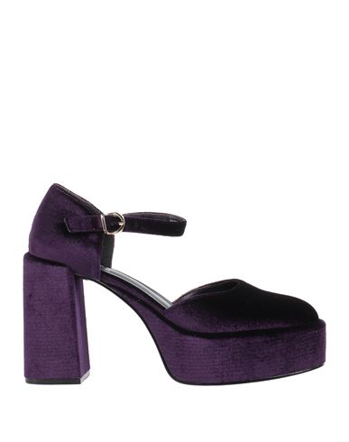 Jeannot Woman Pumps Purple Size 9 Textile Fibers