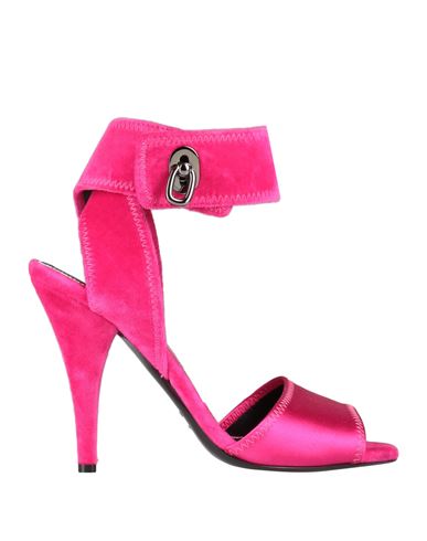 Tom Ford Woman Sandals Fuchsia Size 8 Viscose, Silk, Zamak, Brass In Pink