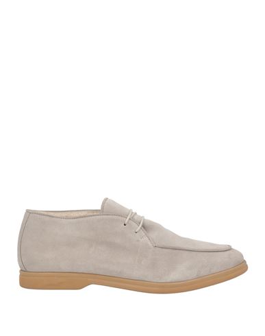 Eleventy Man Lace-up Shoes Light Grey Size 11 Soft Leather