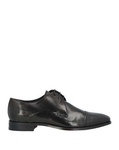Calpierre Man Lace-up Shoes Black Size 12 Soft Leather