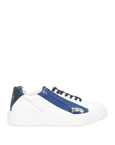 Cesare Paciotti 4us Man Sneakers White Size 12 Calfskin