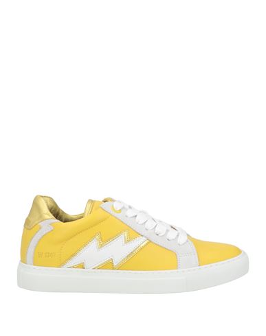 Zadig & Voltaire Woman Sneakers Ocher Size 7 Soft Leather In Yellow