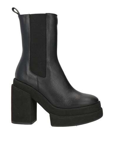 Paloma Barceló Woman Ankle Boots Black Size 7 Leather