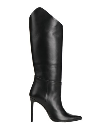 Aldo Castagna Woman Knee Boots Black Size 10 Calfskin