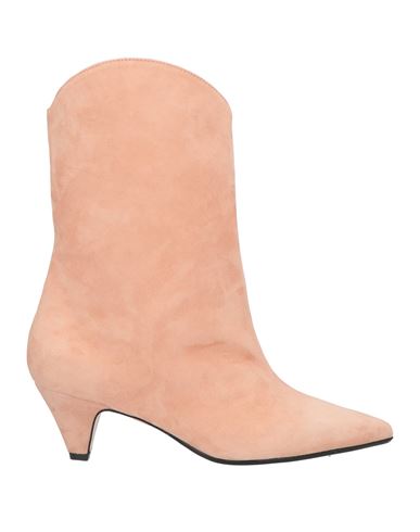 Anna F . Woman Ankle Boots Pastel Pink Size 11 Soft Leather