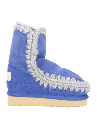 Mou Babies'  Toddler Girl Ankle Boots Bright Blue Size 10c Sheepskin