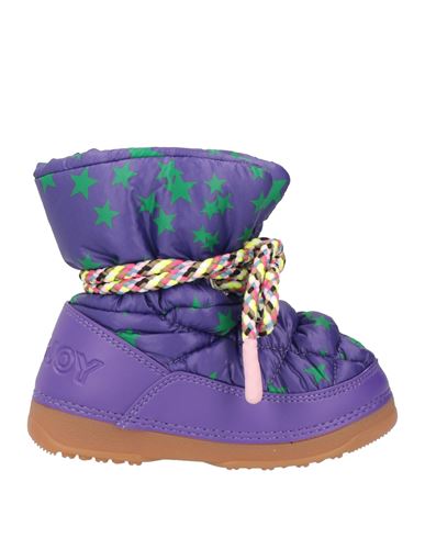 Khrisjoy Babies'  Toddler Girl Ankle Boots Purple Size 10c Polyester, Polyurethane