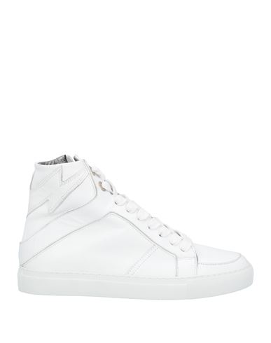 Zadig & Voltaire Woman Sneakers White Size 8 Soft Leather