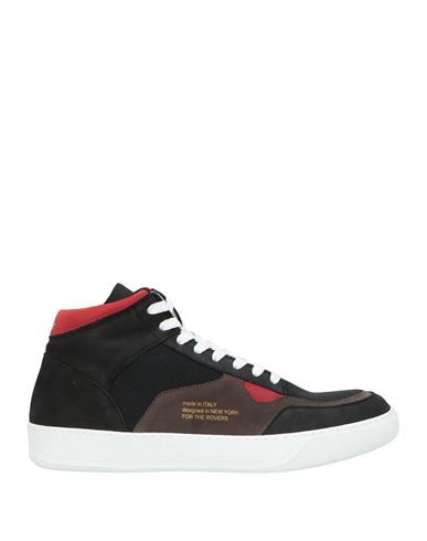Rov Man Sneakers Black Size 7.5 Soft Leather, Textile Fibers