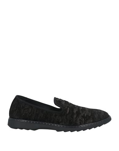 Giuseppe Zanotti Man Loafers Black Size 14 Soft Leather