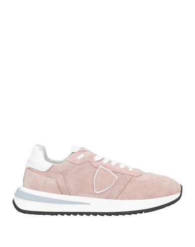 Philippe Model Woman Sneakers Pastel Pink Size 10 Soft Leather, Textile Fibers