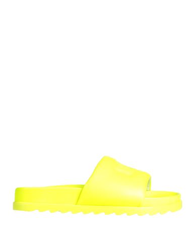 Shop Chiara Ferragni Woman Sandals Yellow Size 9 Textile Fibers