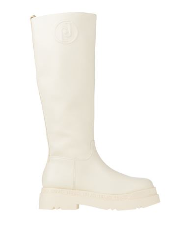 Liu •jo Woman Boot Ivory Size 12 Soft Leather In White