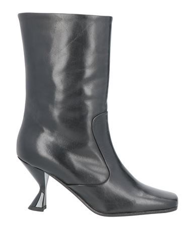 Scaglione Woman Ankle Boots Black Size 8 Calfskin