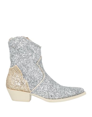 Liu •jo Woman Ankle Boots Grey Size 10 Soft Leather