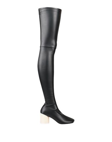 Mm6 Maison Margiela Woman Boot Black Size 10 Soft Leather