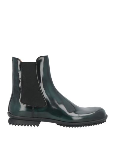 Maison Margiela Man Ankle Boots Dark Green Size 13 Soft Leather