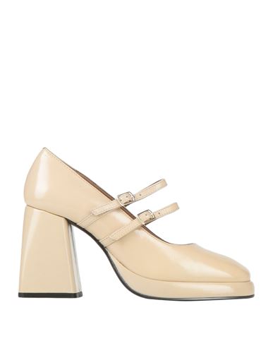 Emanuélle Vee Woman Pumps Beige Size 8 Soft Leather