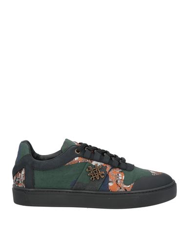 Mr & Mrs Italy Woman Sneakers Dark Green Size 5 Bovine Leather, Polyester, Polyamide, Acrylic
