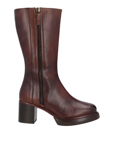 Emanuélle Vee Woman Boot Brown Size 10 Bovine Leather