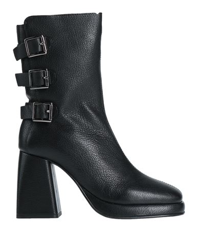 Emanuélle Vee Woman Ankle Boots Black Size 8 Soft Leather