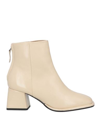 Emanuélle Vee Woman Ankle Boots Beige Size 9 Soft Leather