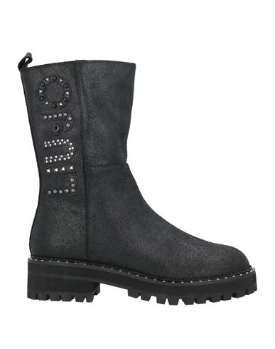 Liu •jo Woman Ankle Boots Black Size 8 Soft Leather