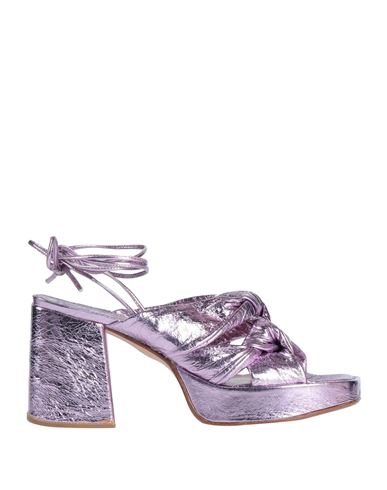 Ixos Woman Sandals Lilac Size 7 Soft Leather In Purple