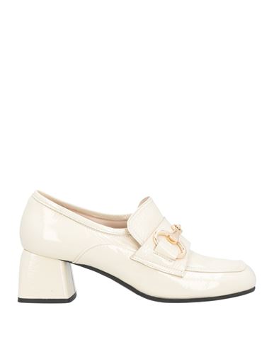 Bruglia Woman Loafers Cream Size 11 Soft Leather In White