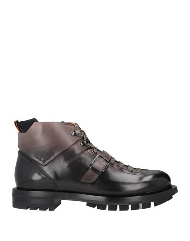 Santoni Man Ankle Boots Dove Grey Size 12 Leather
