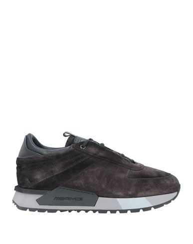 Santoni Man Sneakers Dark Brown Size 11.5 Soft Leather