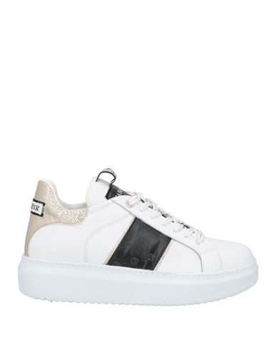 Cafènoir Woman Sneakers White Size 10 Soft Leather
