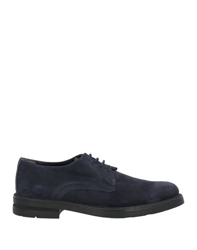 Tsd12 Man Lace-up Shoes Slate Blue Size 9 Soft Leather