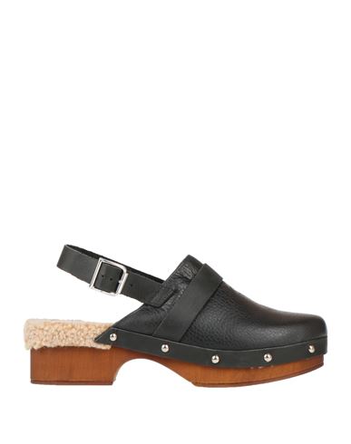 Ottod'ame Woman Mules & Clogs Black Size 7 Soft Leather