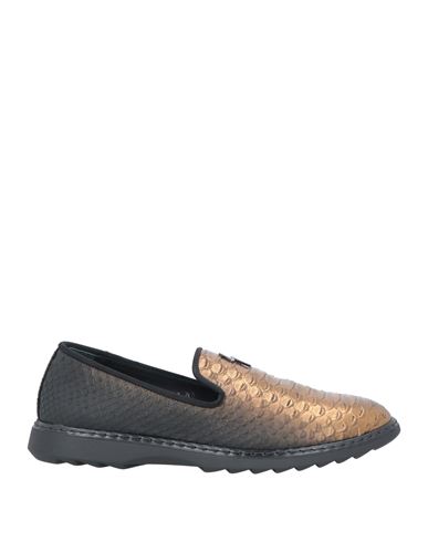Giuseppe Zanotti Man Loafers Bronze Size 13 Soft Leather In Yellow