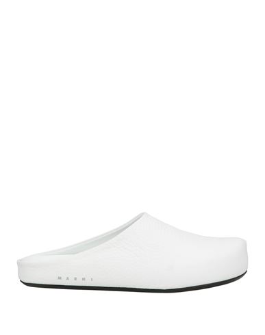 Marni Man Mules & Clogs White Size 12 Leather In White