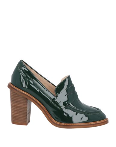 Niū Woman Loafers Dark Green Size 6 Soft Leather In Green
