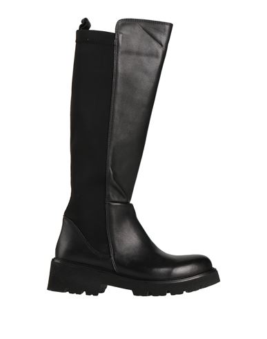 Tsd12 Woman Boot Black Size 9 Soft Leather, Textile Fibers