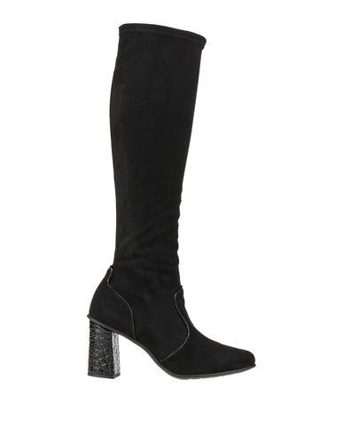 Nr Rapisardi Woman Knee Boots Black Size 11 Textile Fibers