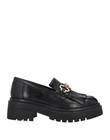 Apepazza Woman Loafers Black Size 11 Soft Leather
