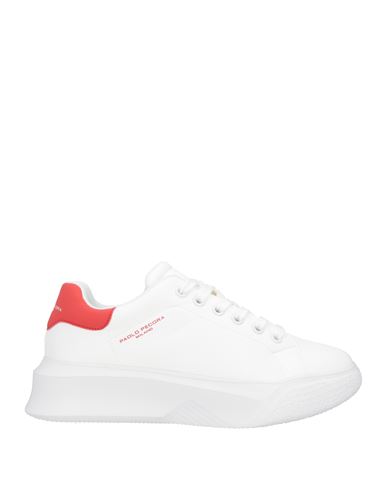 Paolo Pecora Man Sneakers Off White Size 12 Soft Leather