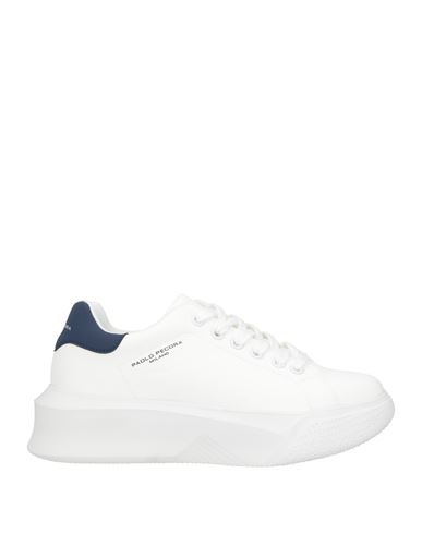 Paolo Pecora Man Sneakers White Size 12 Soft Leather