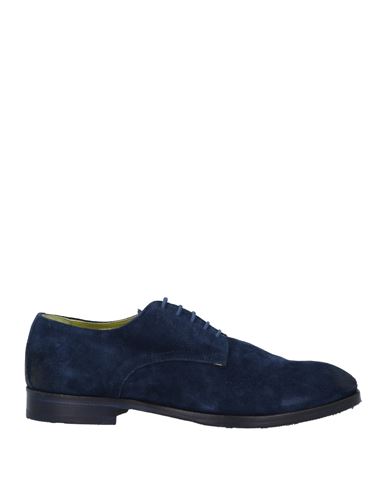 Jp/david Man Lace-up Shoes Blue Size 6 Soft Leather
