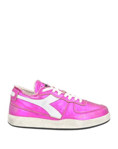 Diadora Heritage Woman Sneakers Fuchsia Size 9.5 Soft Leather In Pink