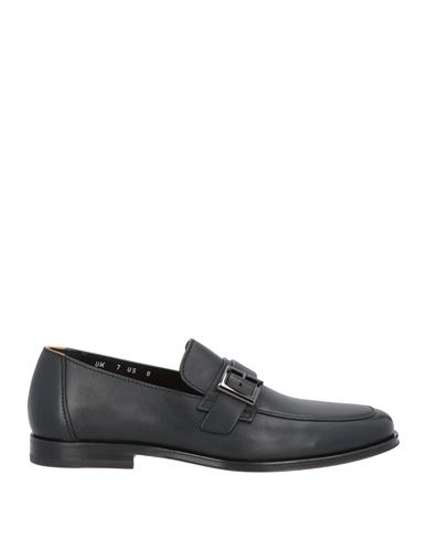 Santoni Man Loafers Black Size 11 Soft Leather