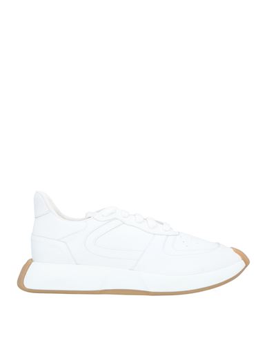 Giuseppe Zanotti Man Sneakers White Size 13 Soft Leather