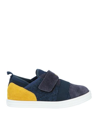 Hogan Babies'  Toddler Boy Sneakers Blue Size 9c Soft Leather, Textile Fibers