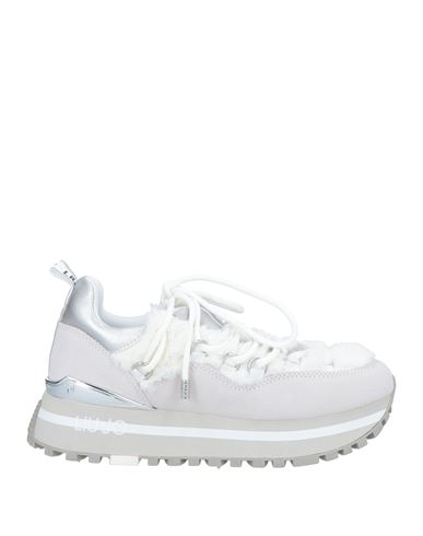 Liu •jo Woman Sneakers Light Grey Size 5 Soft Leather
