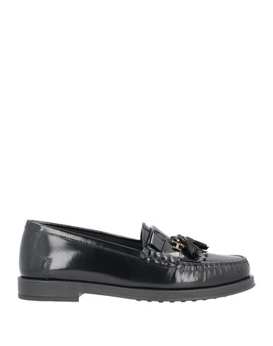 Tod's Woman Loafers Black Size 10 Soft Leather